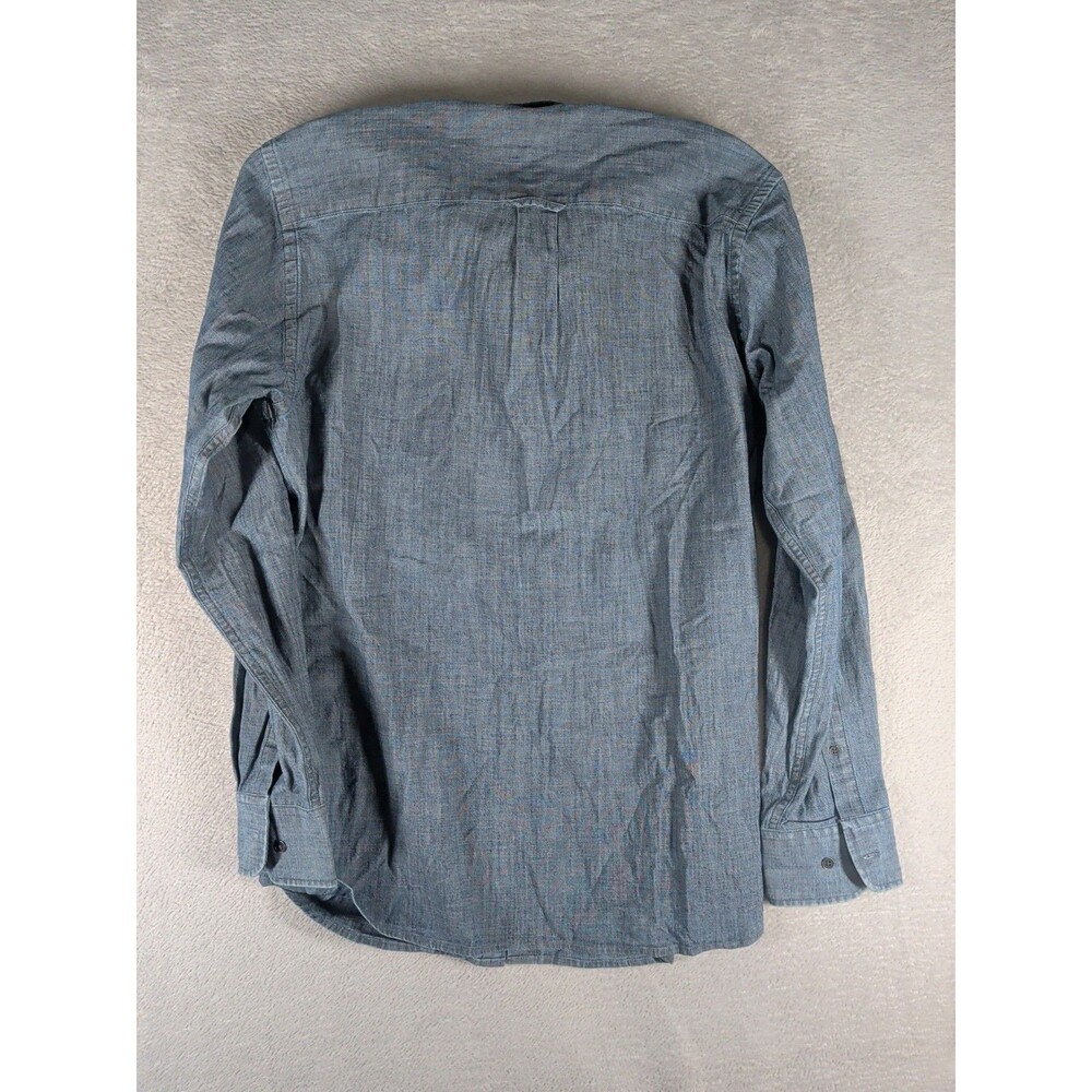 Peter Millar Chambray Shirt Men's Medium long sleeve blue Button Front - Picture 9 of 9